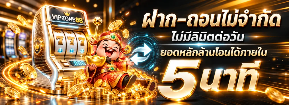 ฝากถอน VIPZONE88 พร้อมตรวจสอบสถานะรายการ